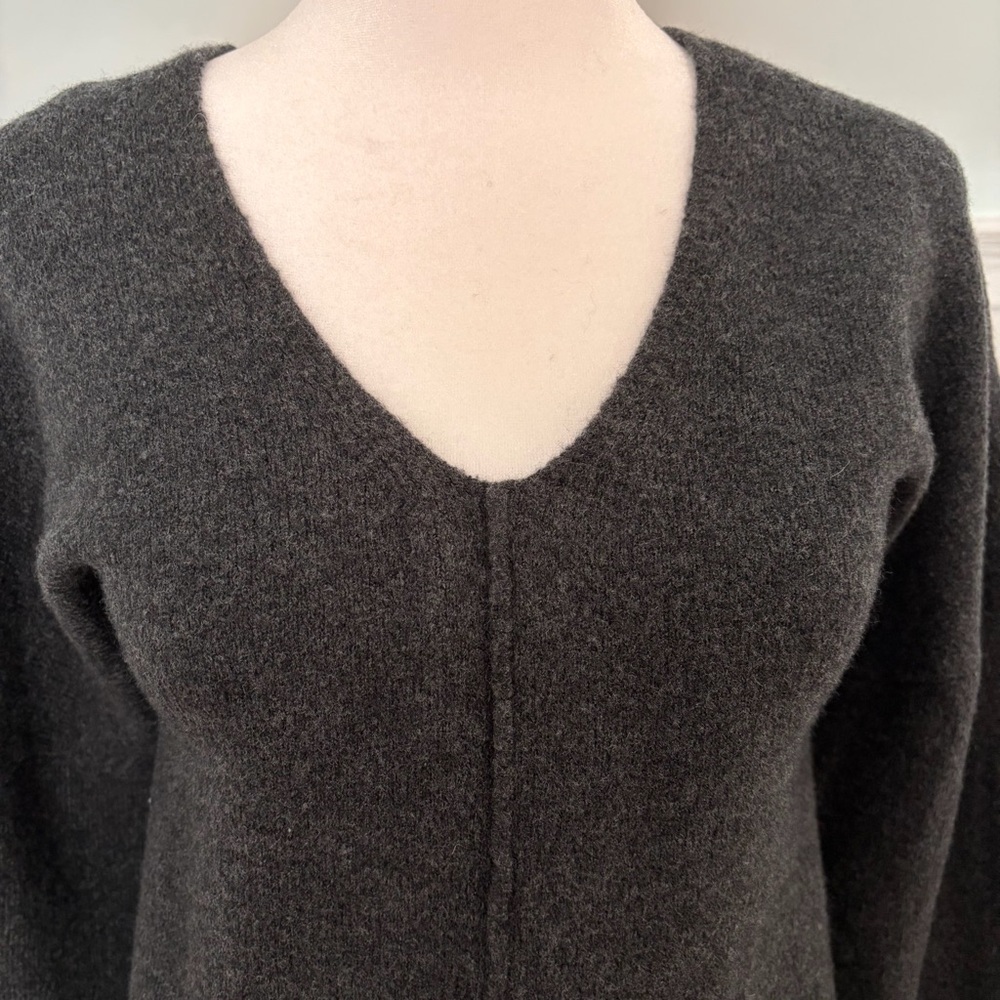 Express Charcoal V-Neck Sweater